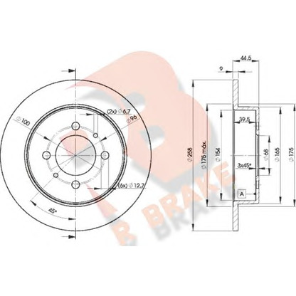 Zdjęcie Tarcza hamulcowa R BRAKE 78RBD25401