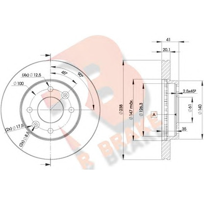 Фото Тормозной диск R BRAKE 78RBD26572