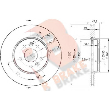 Foto Disco de freno R BRAKE 78RBD26767