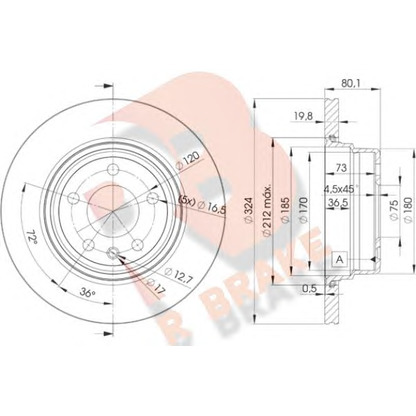 Foto Disco de freno R BRAKE 78RBD26849