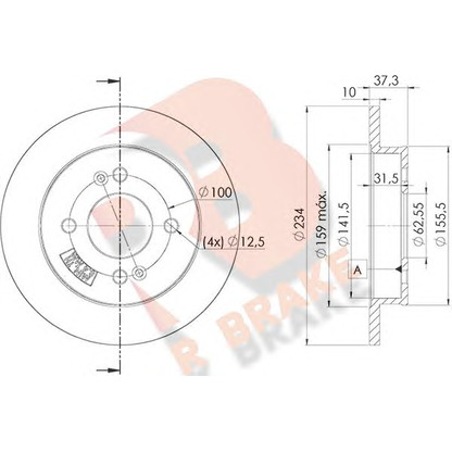 Photo Brake Disc R BRAKE 78RBD27520