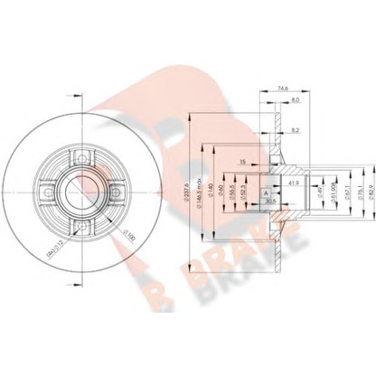 Foto Disco  freno R BRAKE 78RBD18078