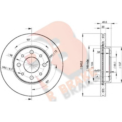 Foto Disco de freno R BRAKE 78RBD28929