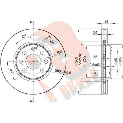 Photo Disque de frein R BRAKE 78RBD29000