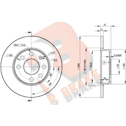 Фото Тормозной диск R BRAKE 78RBD29020