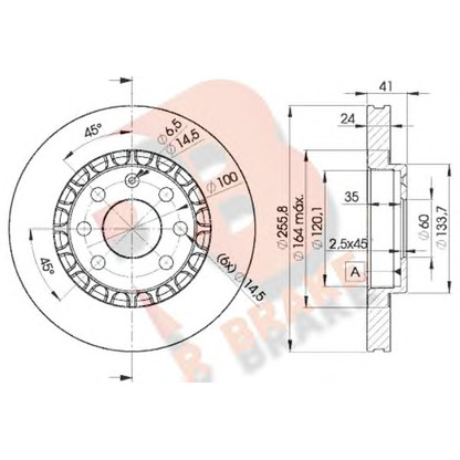 Фото Тормозной диск R BRAKE 78RBD29042