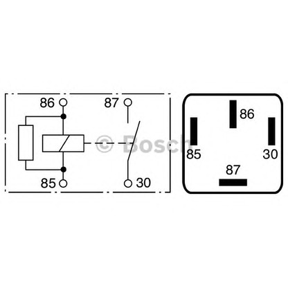 Фото Реле, топливный насос BOSCH 0986332030