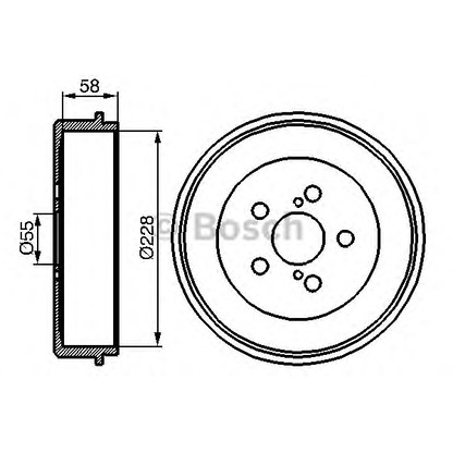 Фото Тормозной барабан BOSCH 0986477140