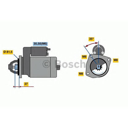 Photo Starter BOSCH 0986021041