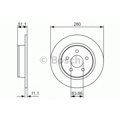 Photo Brake Disc BOSCH 0986479762