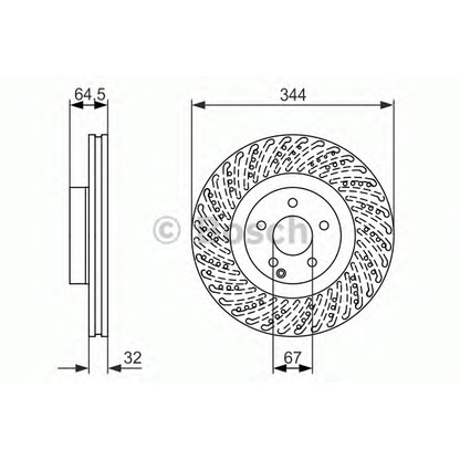 Фото Тормозной диск BOSCH 0986479764