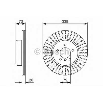 Фото Тормозной диск BOSCH 0986479773