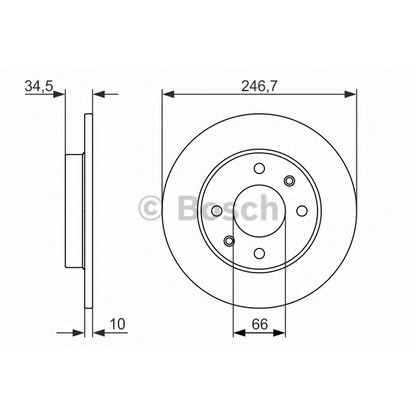 Foto Disco de freno BOSCH 0986479827