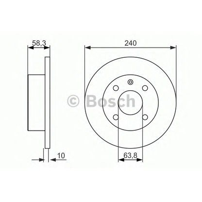 Photo Disque de frein BOSCH 0986479828