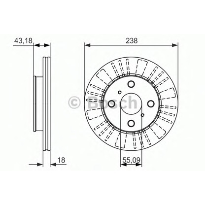 Фото Тормозной диск BOSCH 0986479867