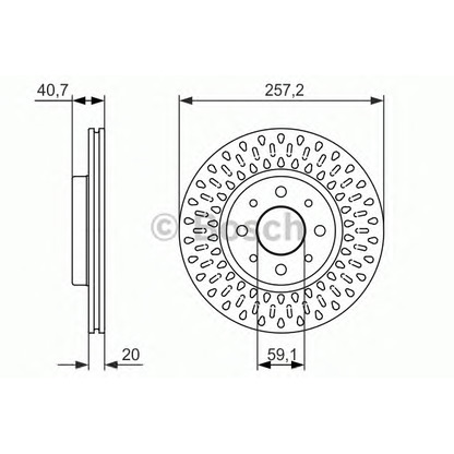 Foto Bremsscheibe BOSCH 0986479875