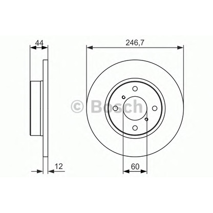 Photo Brake Disc BOSCH 0986479901