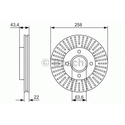 Фото Тормозной диск BOSCH 0986479922