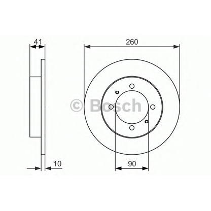 Foto Bremsscheibe BOSCH 0986479923