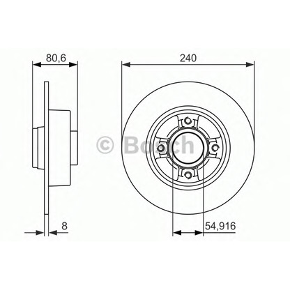 Foto Bremsscheibe BOSCH 0986479926