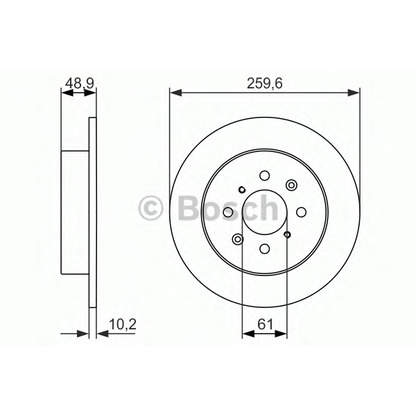 Фото Тормозной диск BOSCH 0986479928