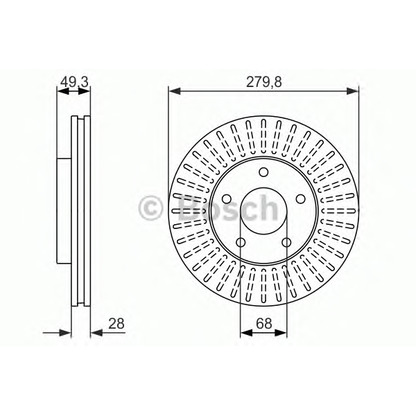 Photo Brake Disc BOSCH 0986479929