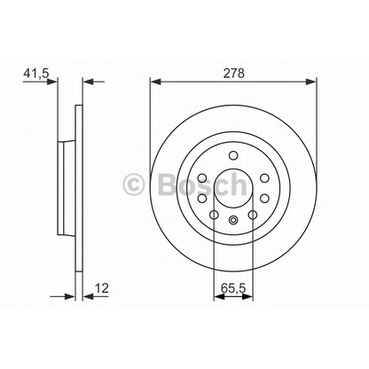 Photo Brake Disc BOSCH 0986479945