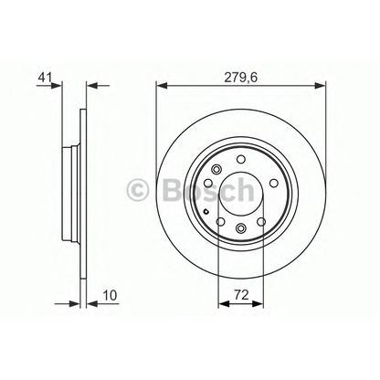 Фото Тормозной диск BOSCH 0986479949