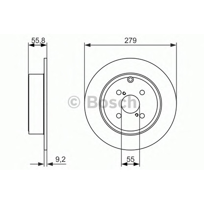 Photo Disque de frein BOSCH 0986479951