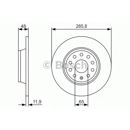 Photo Brake Disc BOSCH 0986479972