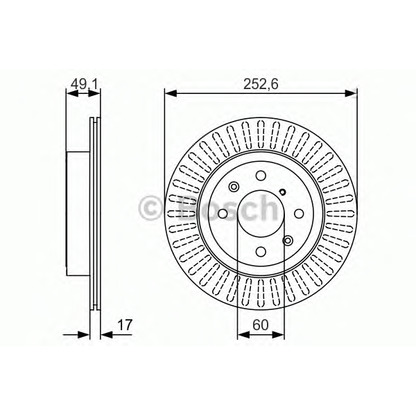 Photo Brake Disc BOSCH 0986479982