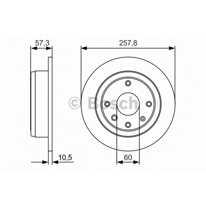 Photo Brake Disc BOSCH 0986479985