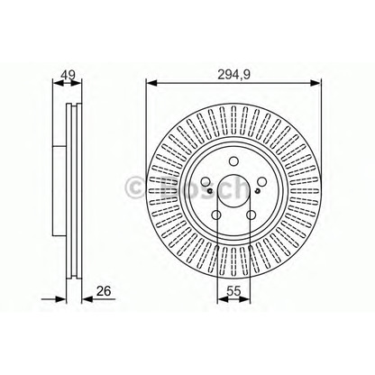 Photo Disque de frein BOSCH 0986479986