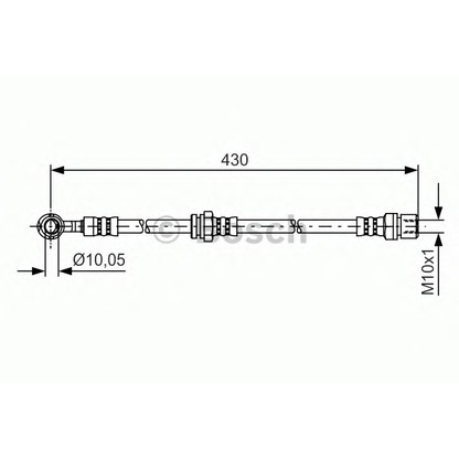 Фото Тормозной шланг BOSCH 1987481384