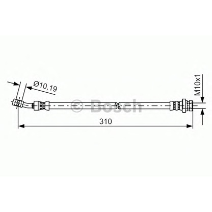 Фото Тормозной шланг BOSCH 1987481416