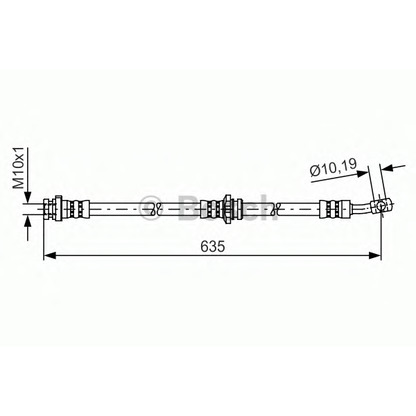 Foto Tubo flexible de frenos BOSCH 1987481432