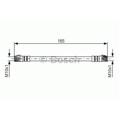 Foto Tubo flexible de frenos BOSCH 1987481437