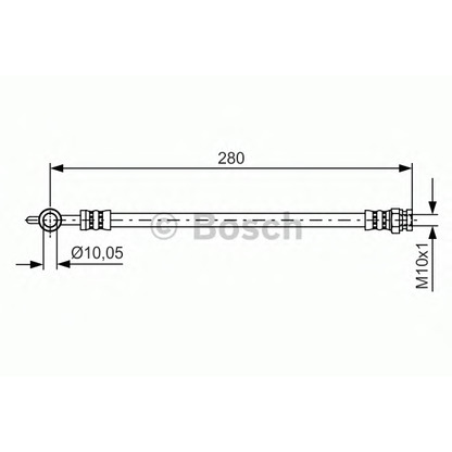 Foto Flessibile del freno BOSCH 1987481444