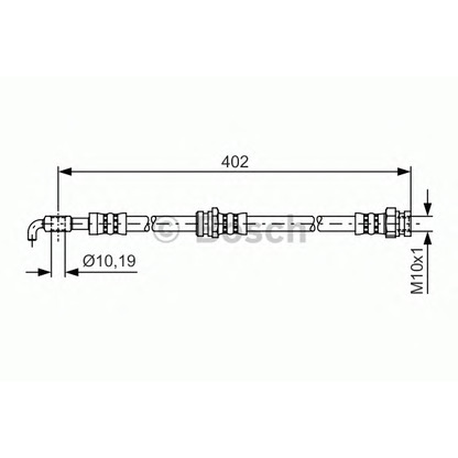 Фото Тормозной шланг BOSCH 1987481445