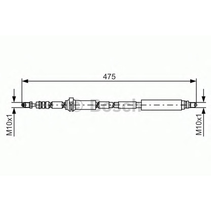 Фото Тормозной шланг BOSCH 1987481449