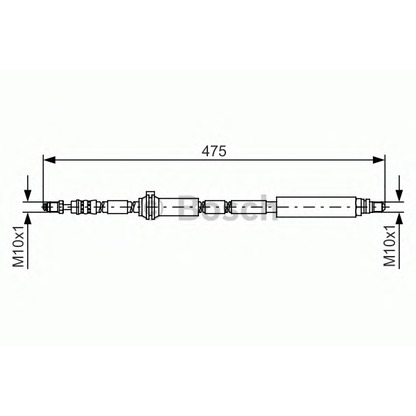 Фото Тормозной шланг BOSCH 1987481450