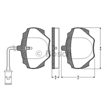 Photo Brake Pad Set, disc brake BOSCH 0986TB2114