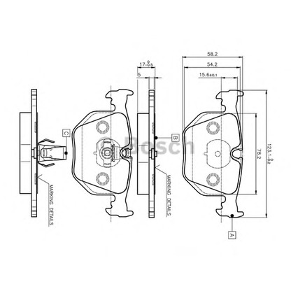 Foto Kit pastiglie freno, Freno a disco BOSCH 0986TB2204