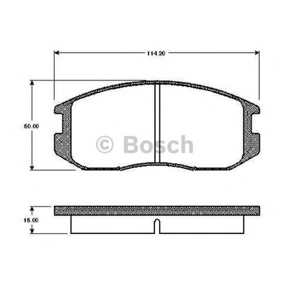 Foto Kit pastiglie freno, Freno a disco BOSCH 0986TB2650