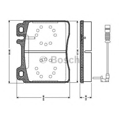 Фото Комплект тормозных колодок, дисковый тормоз BOSCH 0986TB2687