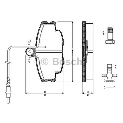 Foto Kit pastiglie freno, Freno a disco BOSCH 0986TB2076