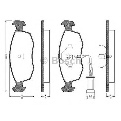 Foto Kit pastiglie freno, Freno a disco BOSCH 0986TB2092