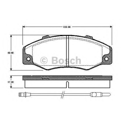 Photo Brake Pad Set, disc brake BOSCH 0986TB2112