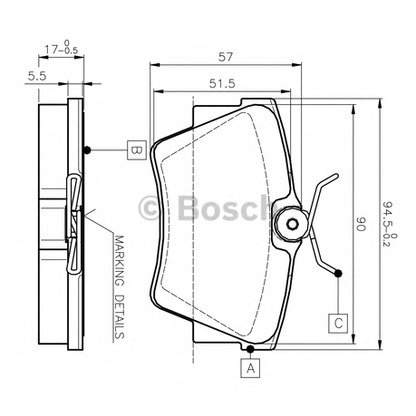 Foto Kit pastiglie freno, Freno a disco BOSCH 0986TB2290