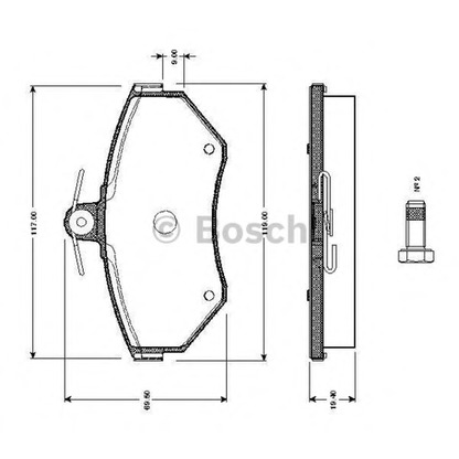 Foto Kit pastiglie freno, Freno a disco BOSCH 0986TB2311